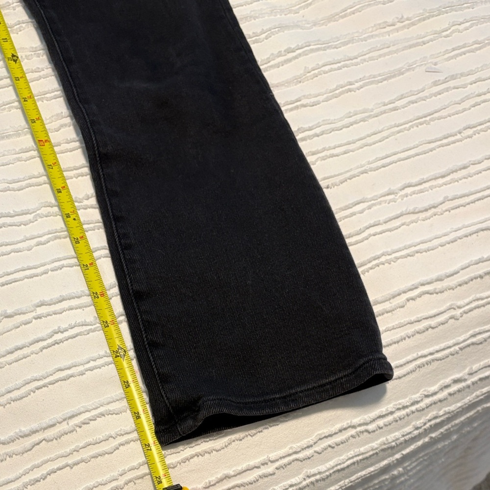 Madewell Black Mid-Rise Kick Out Crop Classic Women's Jeans - Picture 8 of 8